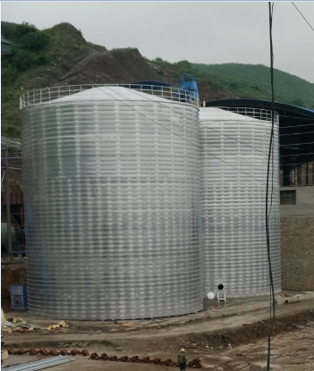 卡若粮食钢板仓的安装全过程不用热焊接